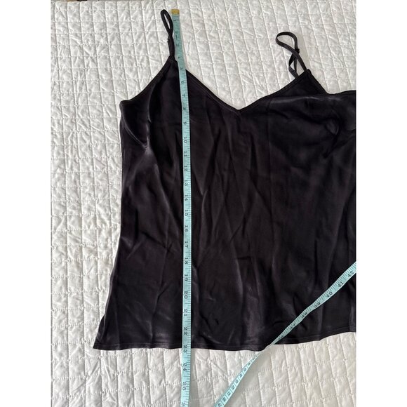 River + Sky Womens Black Satin Camisole Top - Picture 7 of 7